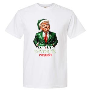 Santas Favorite President Funny Trump Happy Christmas Day Garment-Dyed Heavyweight T-Shirt