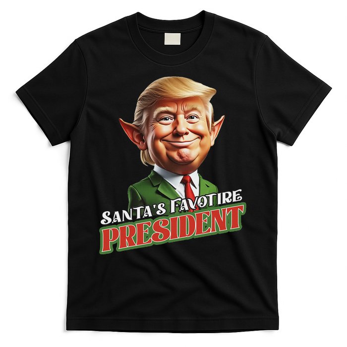 SantaS Favorite President Donald Trump Elf Christmas Maga T-Shirt