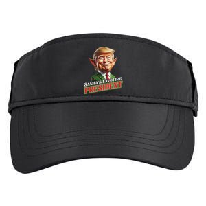 SantaS Favorite President Donald Trump Elf Christmas Maga Adult Drive Performance Visor