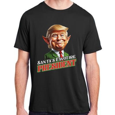 SantaS Favorite President Donald Trump Elf Christmas Maga Adult ChromaSoft Performance T-Shirt