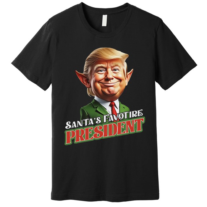 SantaS Favorite President Donald Trump Elf Christmas Maga Premium T-Shirt