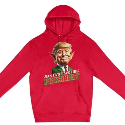 SantaS Favorite President Donald Trump Elf Christmas Maga Premium Pullover Hoodie