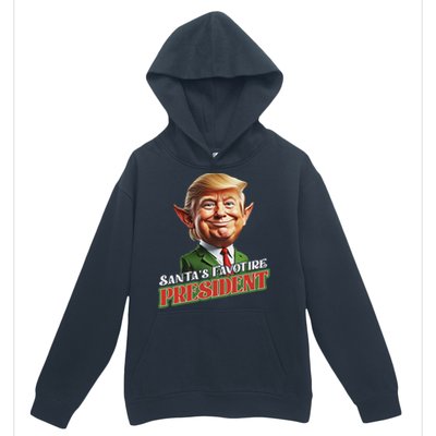 SantaS Favorite President Donald Trump Elf Christmas Maga Urban Pullover Hoodie