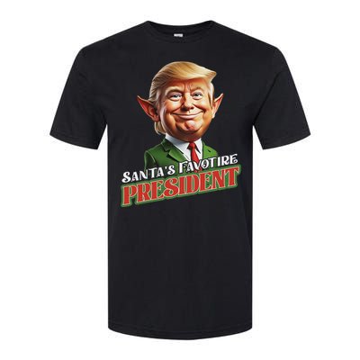 SantaS Favorite President Donald Trump Elf Christmas Maga Softstyle CVC T-Shirt