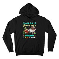 Santa's Favorite Piano Teacher Christmas Xmas Holiday Hoodie