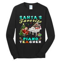 Santa's Favorite Piano Teacher Christmas Xmas Holiday Tall Long Sleeve T-Shirt