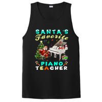 Santa's Favorite Piano Teacher Christmas Xmas Holiday PosiCharge Competitor Tank