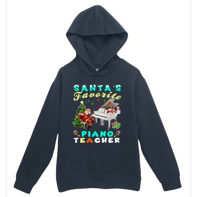 Santa's Favorite Piano Teacher Christmas Xmas Holiday Urban Pullover Hoodie