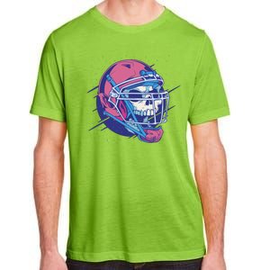 Skull Football Player Adult ChromaSoft Performance T-Shirt