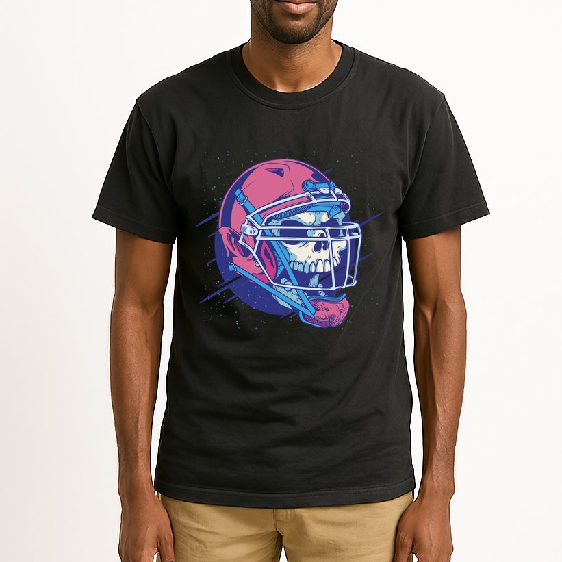 Skull Football Player Tall T-Shirt