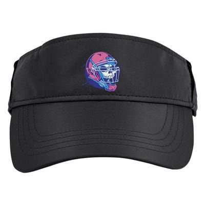 Skull Football Player Adult Drive Performance Visor