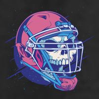 Skull Football Player Adult Drive Performance Visor
