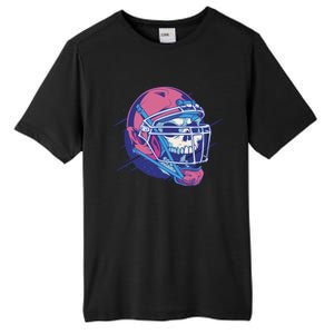 Skull Football Player Tall Fusion ChromaSoft Performance T-Shirt