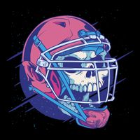 Skull Football Player Mesh Reversible Basketball Jersey Tank