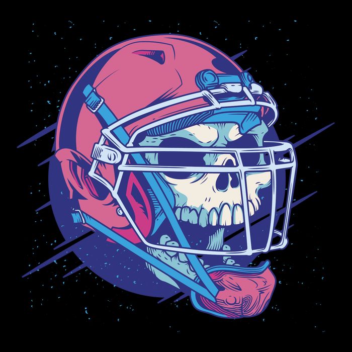 Skull Football Player Mesh Reversible Basketball Jersey Tank