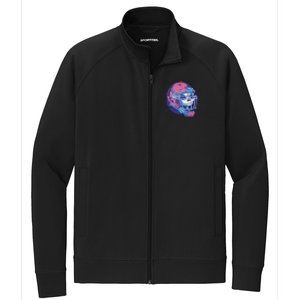 Skull Football Player Stretch Full-Zip Cadet Jacket