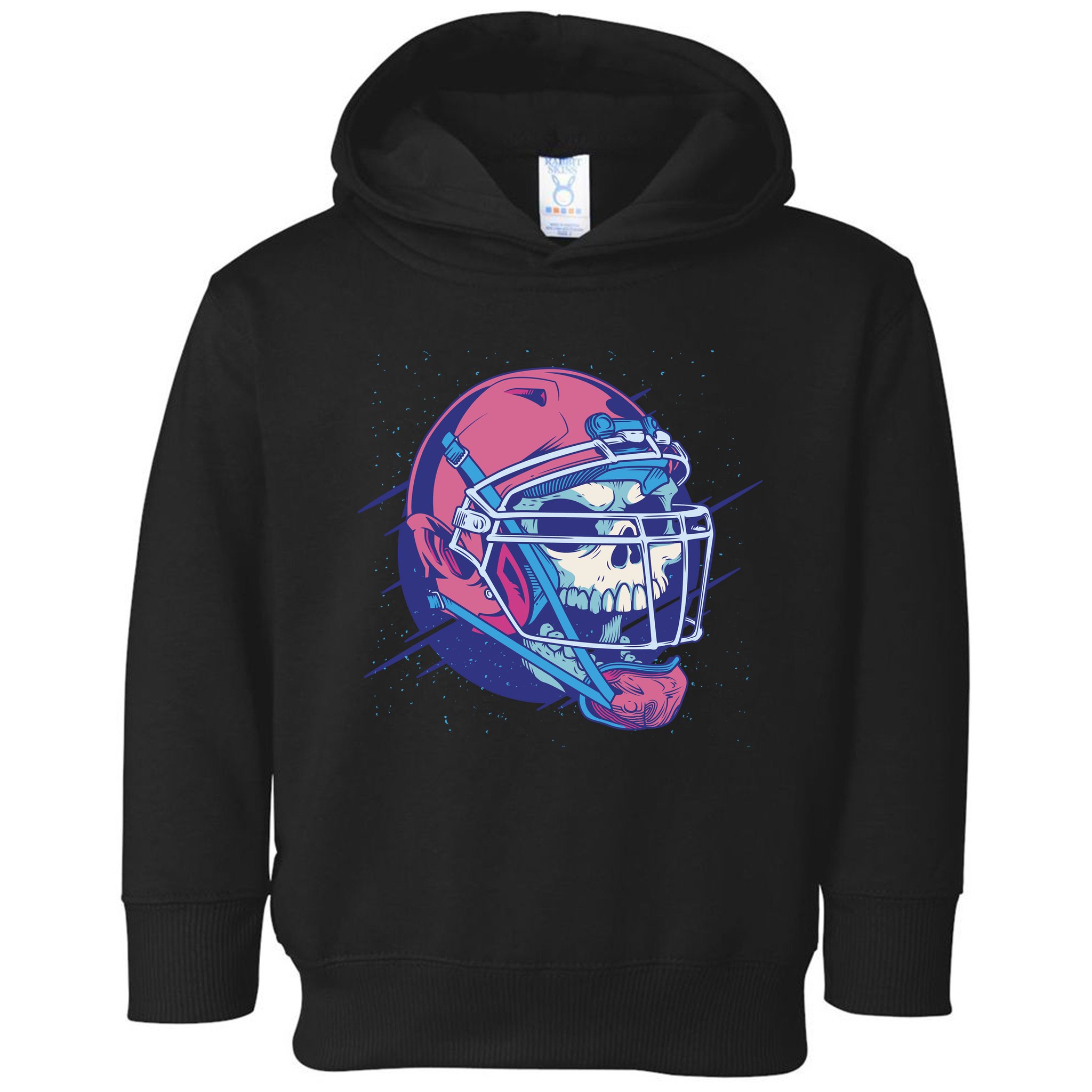 Skull Football Player Toddler Hoodie