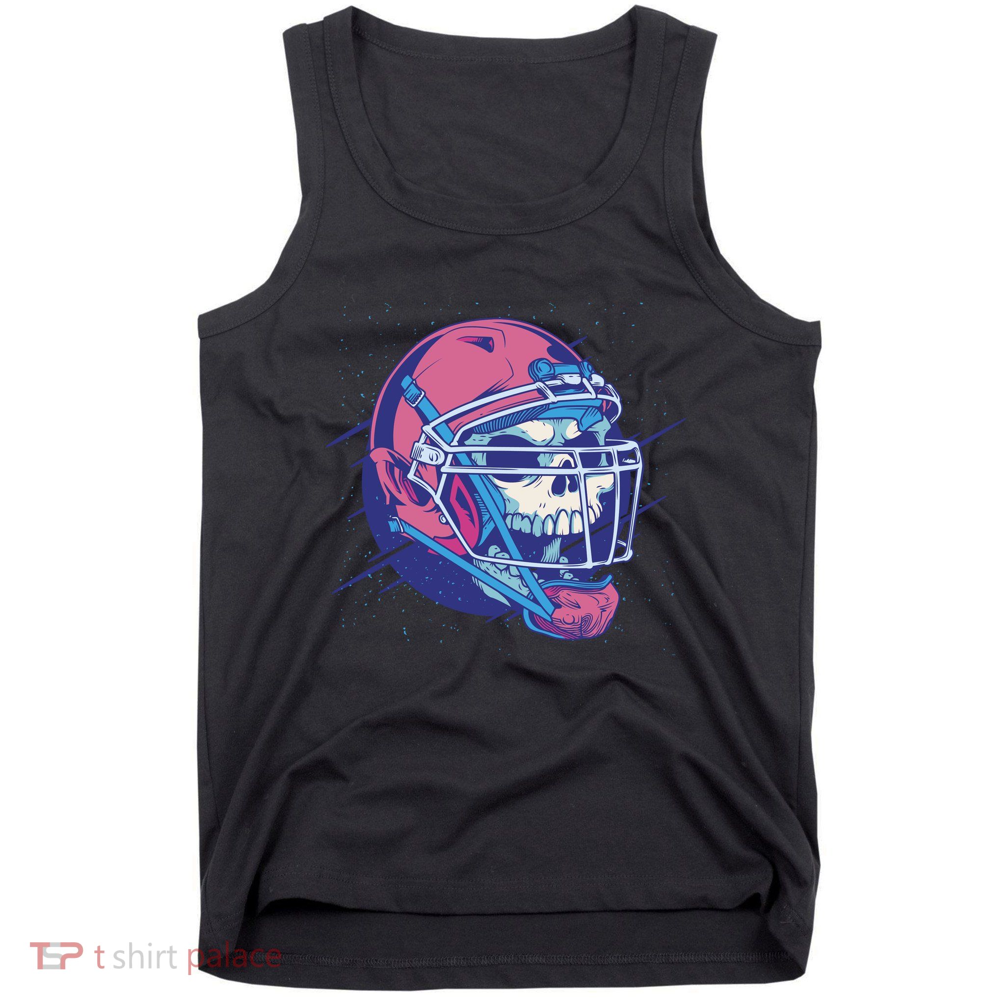 Skull Football Player Tank Top