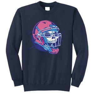 Skull Football Player Sweatshirt