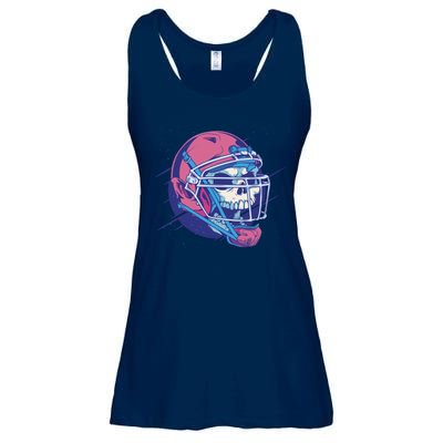 Skull Football Player Ladies Essential Flowy Tank