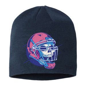 Skull Football Player Sustainable Beanie