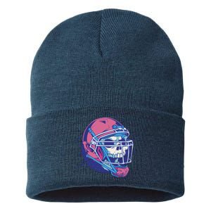 Skull Football Player Sustainable Knit Beanie