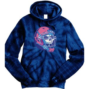 Skull Football Player Tie Dye Hoodie