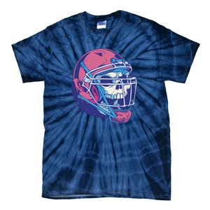 Skull Football Player Tie-Dye T-Shirt