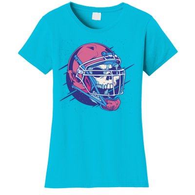 Skull Football Player Women's T-Shirt