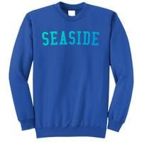 Seaside Florida Prep Block Lettering Vintage Style Gift Tall Sweatshirt