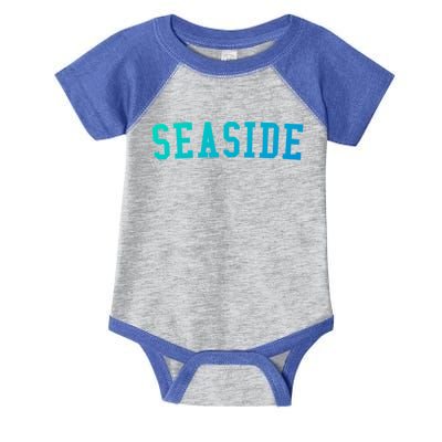 Seaside Florida Prep Block Lettering Vintage Style Gift Infant Baby Jersey Bodysuit