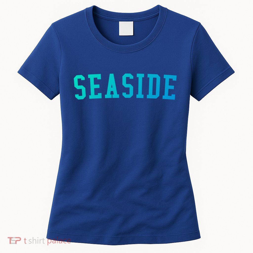 Seaside Florida Prep Block Lettering Vintage Style Gift Womens T-Shirt