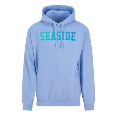 Seaside Florida Prep Block Lettering Vintage Style Gift Unisex Surf Hoodie