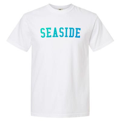 Seaside Florida Prep Block Lettering Vintage Style Gift Garment-Dyed Heavyweight T-Shirt