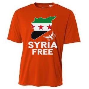 Syria Free Patriotic Syrian Map Liberation Peace Unity Home Cooling Performance Crew T-Shirt