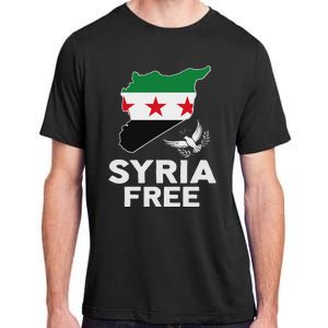 Syria Free Patriotic Syrian Map Liberation Peace Unity Home Adult ChromaSoft Performance T-Shirt