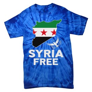 Syria Free Patriotic Syrian Map Liberation Peace Unity Home Tie-Dye T-Shirt