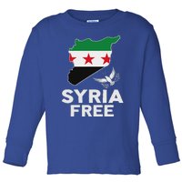 Syria Free Patriotic Syrian Map Liberation Peace Unity Home Toddler Long Sleeve Shirt