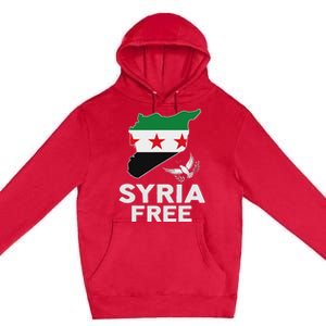 Syria Free Patriotic Syrian Map Liberation Peace Unity Home Premium Pullover Hoodie