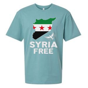 Syria Free Patriotic Syrian Map Liberation Peace Unity Home Sueded Cloud Jersey T-Shirt