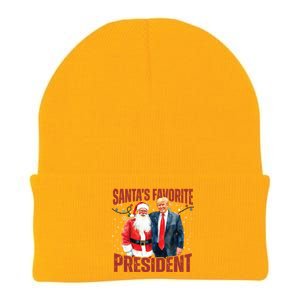 Santas Favorite President Trump 2024 Knit Cap Winter Beanie