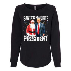 Santas Favorite President Trump 2024 Womens California Wash Sweatshirt