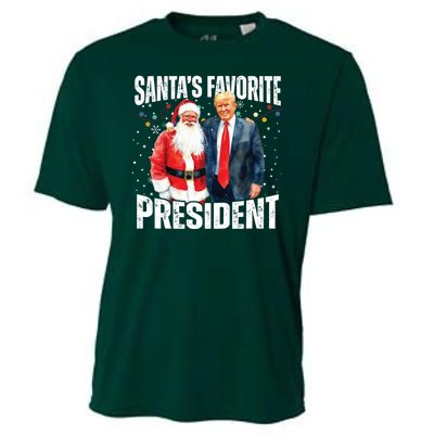 Santas Favorite President Trump 2024 Cooling Performance Crew T-Shirt