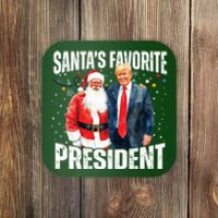 Santas Favorite President Trump 2024 Coaster