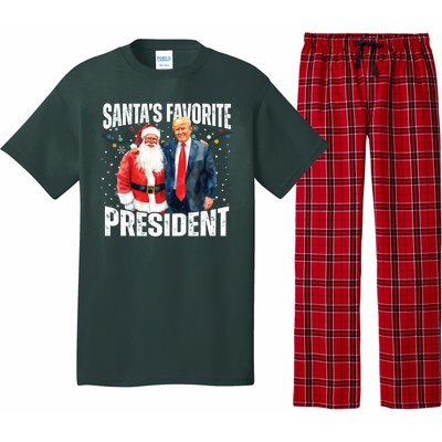 Santas Favorite President Trump 2024 Pajama Set