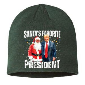 Santas Favorite President Trump 2024 Sustainable Beanie