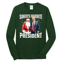 Santas Favorite President Trump 2024 Tall Long Sleeve T-Shirt