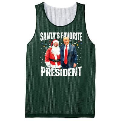 Santas Favorite President Trump 2024 Mesh Reversible Basketball Jersey Tank