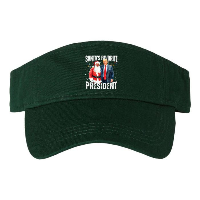 Santas Favorite President Trump 2024 Valucap Bio-Washed Visor