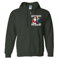 Santas Favorite President Trump 2024 Full Zip Hoodie